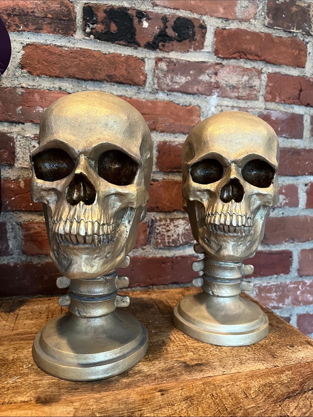 Gold Skull Decorative  - Home Accents